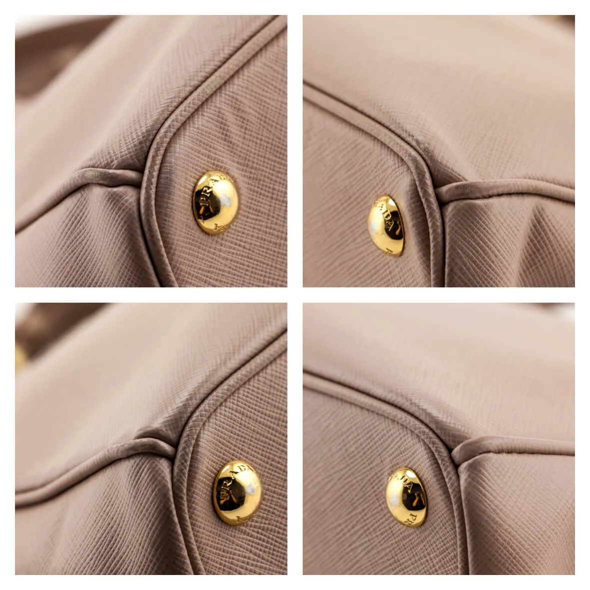 Prada Cammeo Saffiano Lux Medium Galleria Double Zip Tote