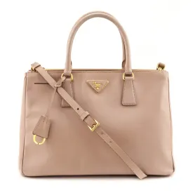 Prada Cammeo Saffiano Lux Medium Galleria Double Zip Tote