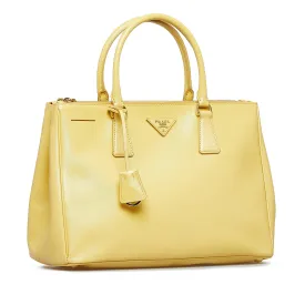 PRADA Saffiano Lux Galleria Double Zip Satchel