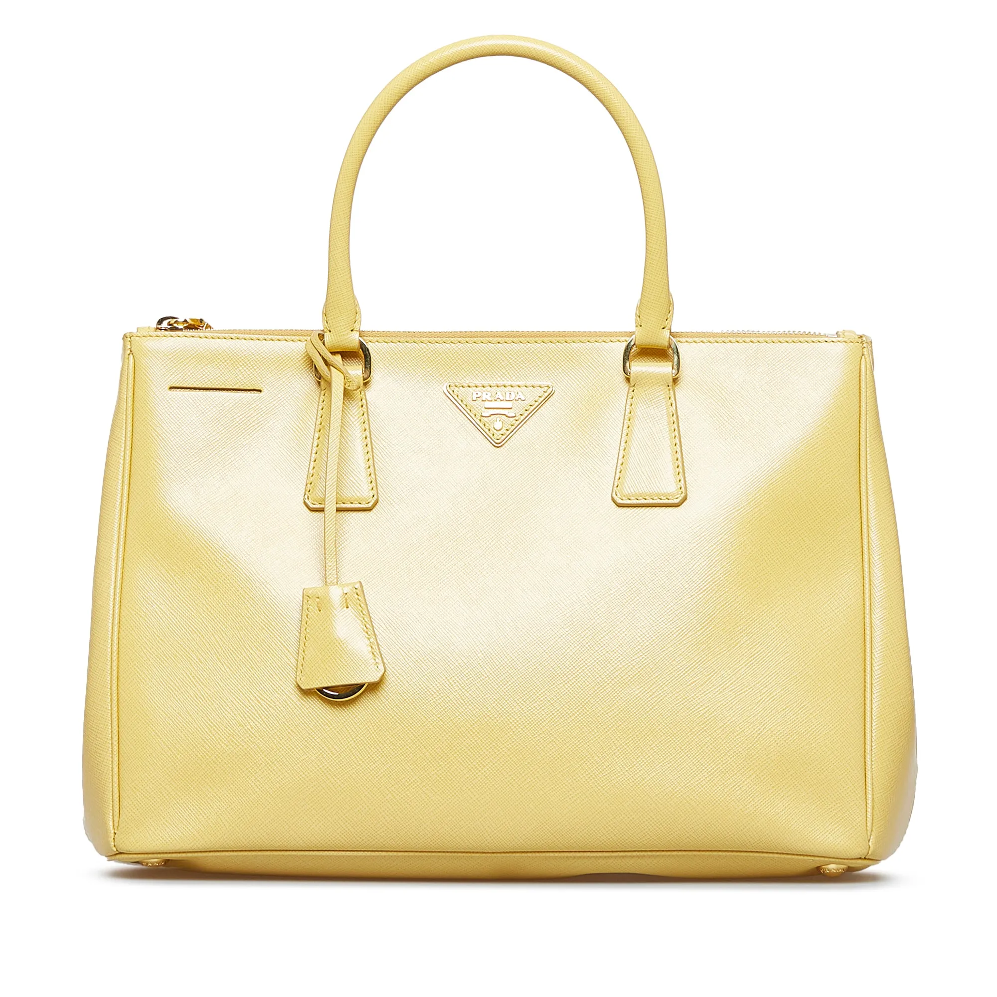 PRADA Saffiano Lux Galleria Double Zip Satchel