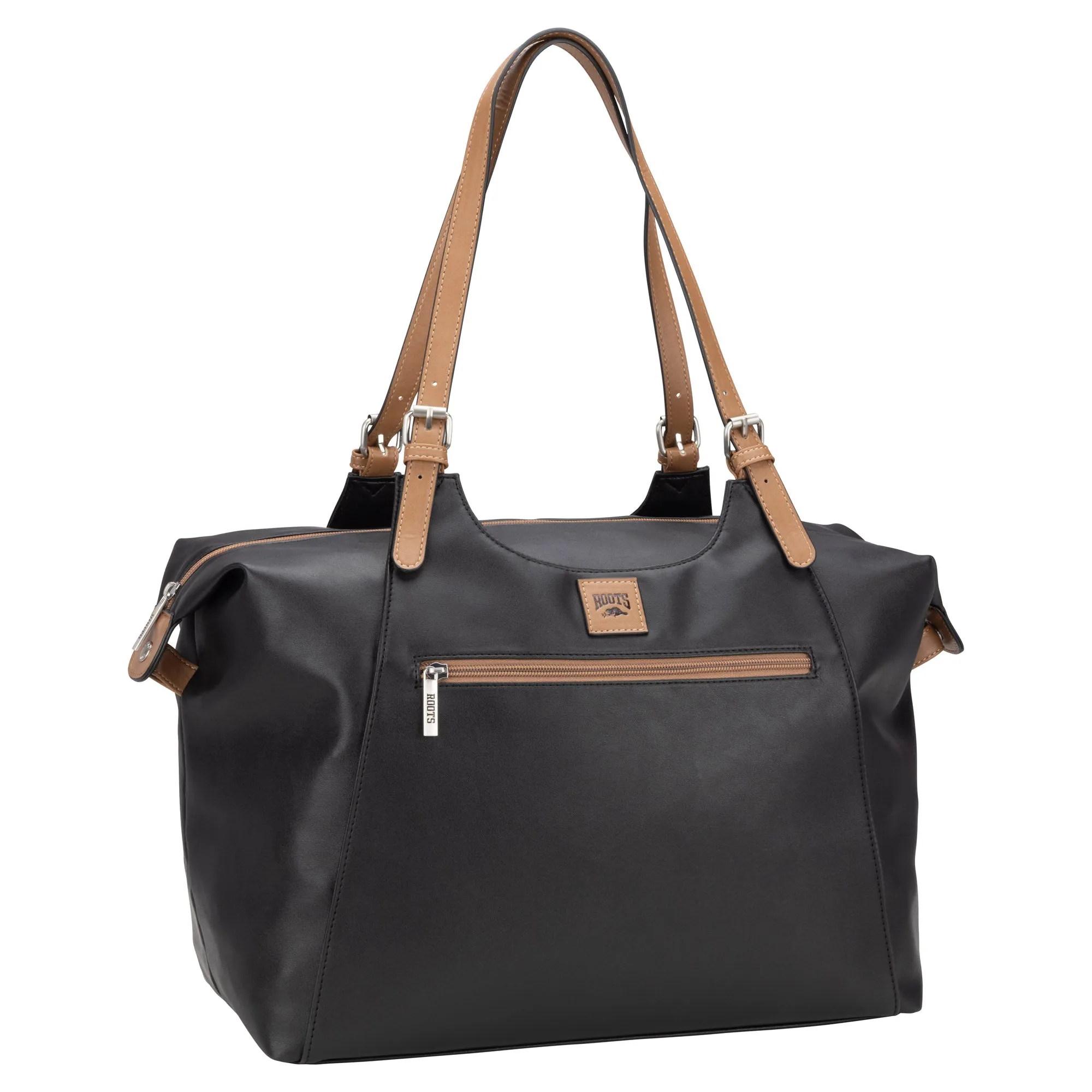 Roots Belt Buckle Double Handle Satchel - ONLINE ONLY