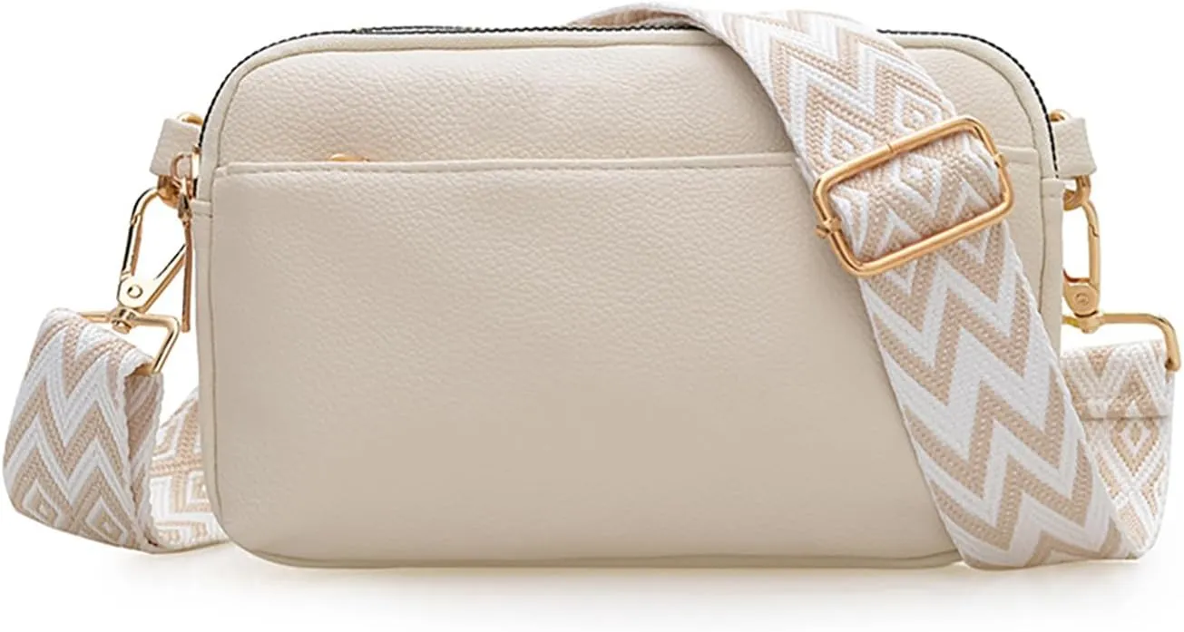 Small Crossbody Bags for Women Vegan Leather Purses Shoulder Handbags with Adjustable Strap