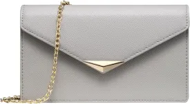 SWEETV Classic Envelope Clutch Purses for Women Elegant PU Leather Handbags for Evening, Weddings, Parties, and Formal Events