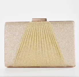 Vintage Look Evening Clutch Gold