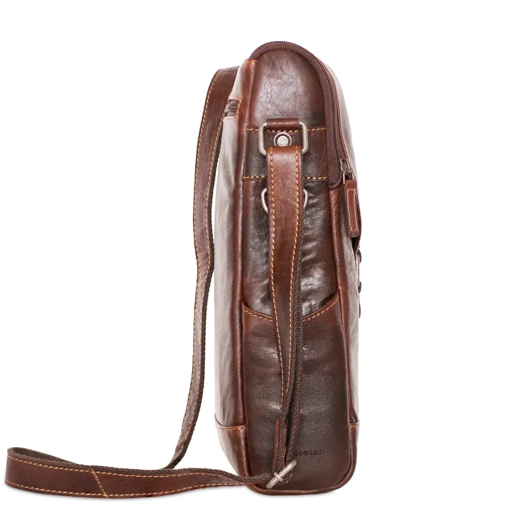 Voyager Crossbody Messenger & Wine Bag #7513