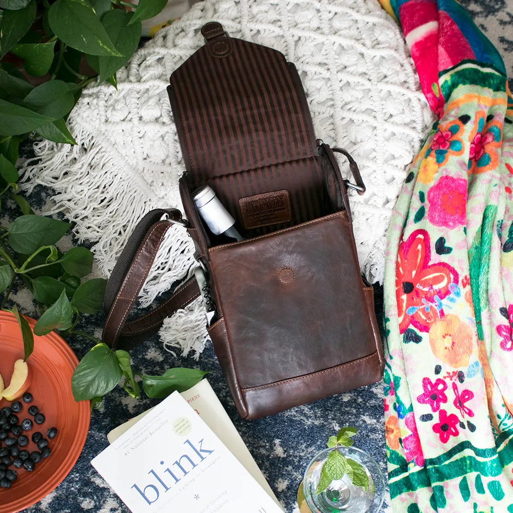 Voyager Crossbody Messenger & Wine Bag #7513