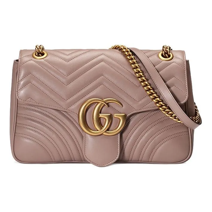 (WMNS) GUCCI GG Marmont Series Bag Middle-Size Pink