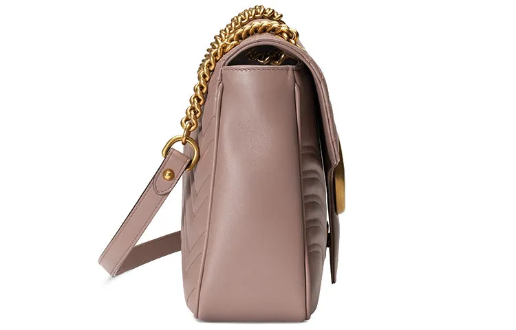 (WMNS) GUCCI GG Marmont Series Bag Middle-Size Pink