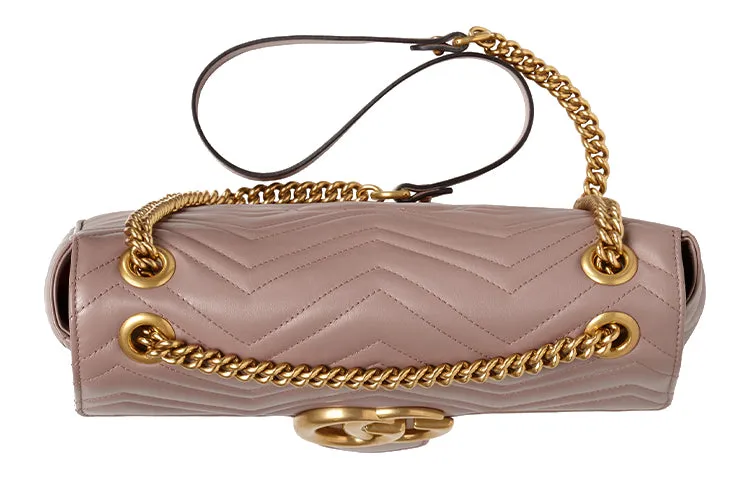 (WMNS) GUCCI GG Marmont Series Bag Middle-Size Pink