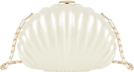Women Mini Seashell Evening Clutch Handbag Chain Strap Cross-body Bag