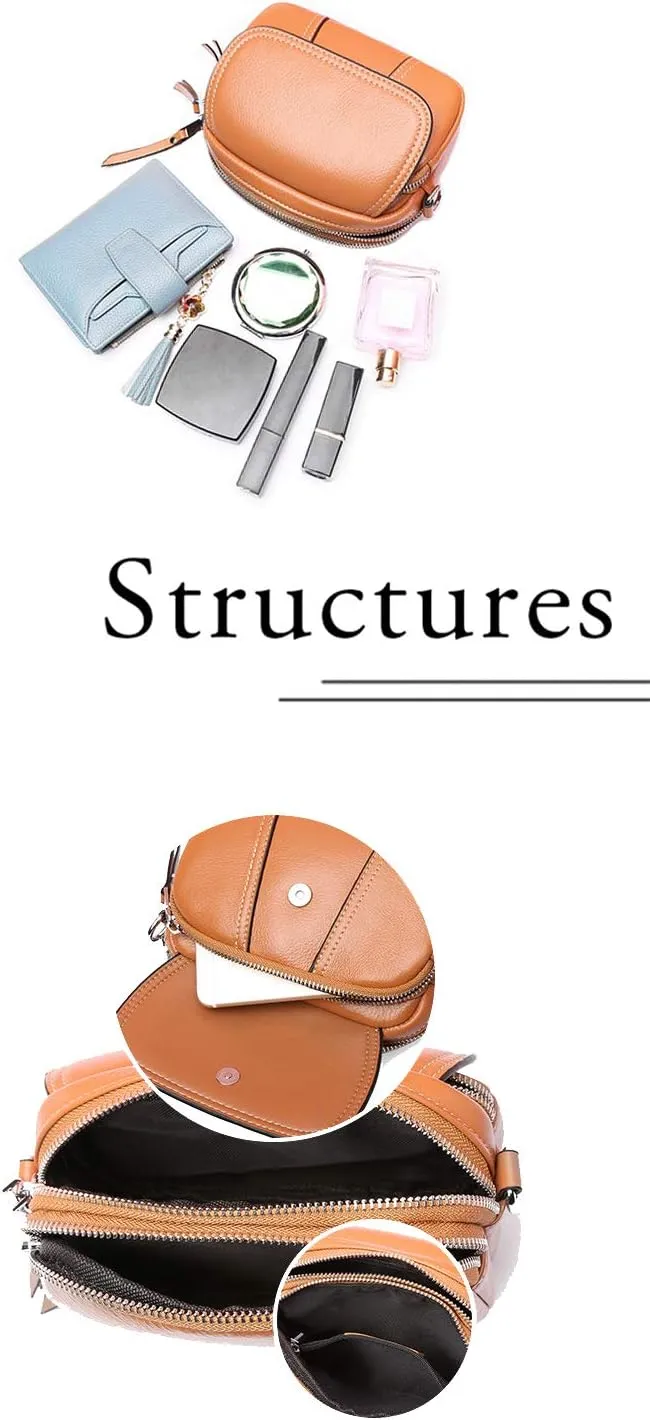 Women Retro Leather Satchel Bag Double Zipper Top Handle Mini Handbags Strap Shoulder Purse (Olive)
