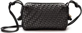 Woven Crossbody Bag for Women Small Woven Purse Vegan Leather Handbag Braided Purse Small Crossbody Bag
